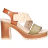 Sandalo con tacco largo Refresh Vegan da donna multicolor