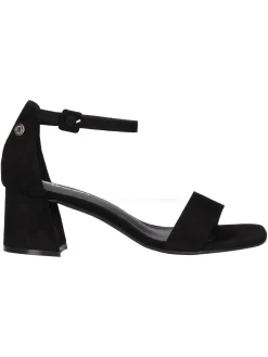 Sandalo con tacco largo Refresh Vegan da donna nero