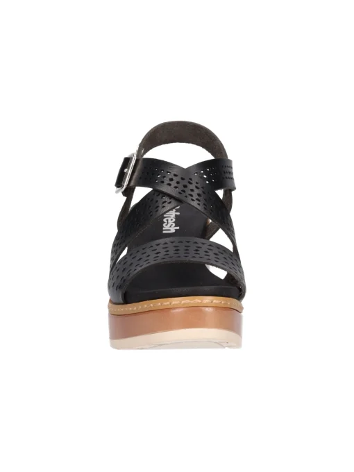 Sandalo con tacco largo Refresh Vegan da donna nero
