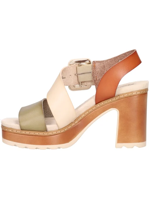 Sandalo con tacco largo Refresh Vegan da donna multicolor