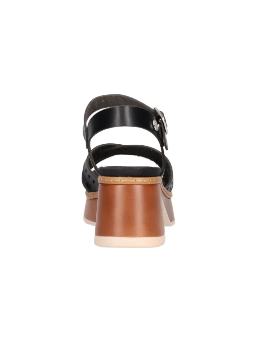 Sandalo con tacco largo Refresh Vegan da donna nero