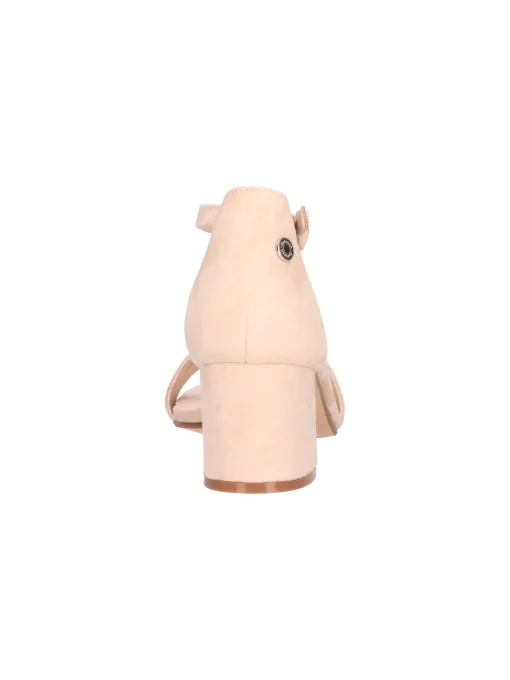 Sandalo con tacco largo Refresh Vegan da donna beige