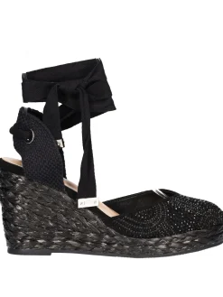 Sandalo con zeppa Alma Blue da donna nero