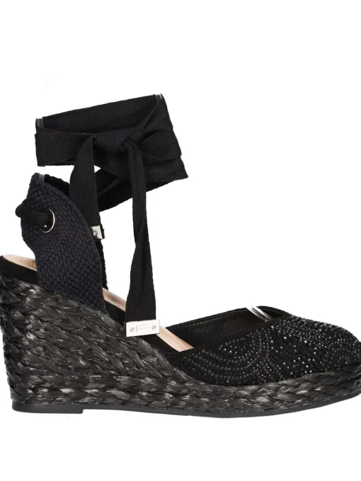 Sandalo con zeppa Alma Blue da donna nero