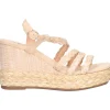 Sandalo con zeppa Alma Blue da donna beige