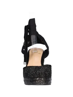 Sandalo con zeppa Alma Blue da donna nero