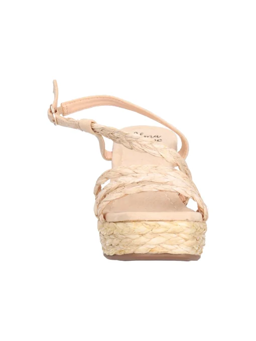 Sandalo con zeppa Alma Blue da donna beige