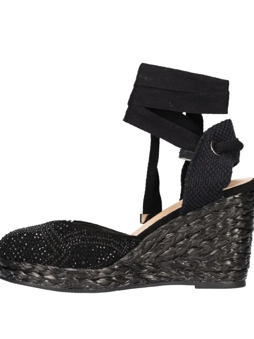 Sandalo con zeppa Alma Blue da donna nero