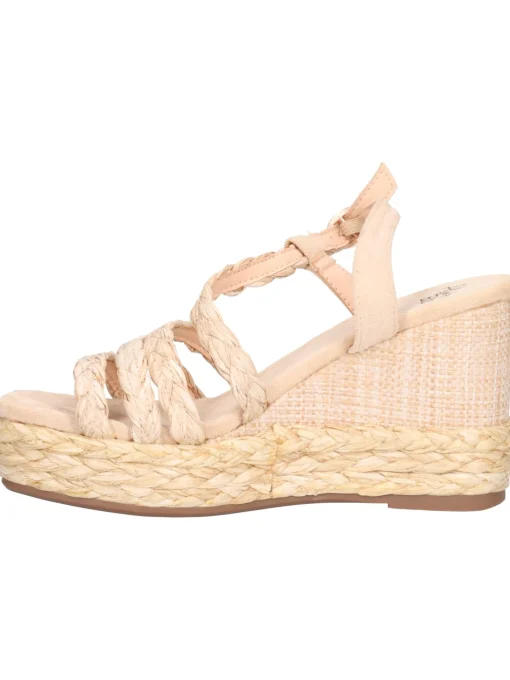 Sandalo con zeppa Alma Blue da donna beige