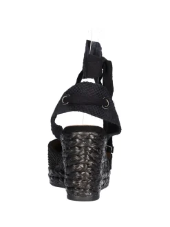 Sandalo con zeppa Alma Blue da donna nero