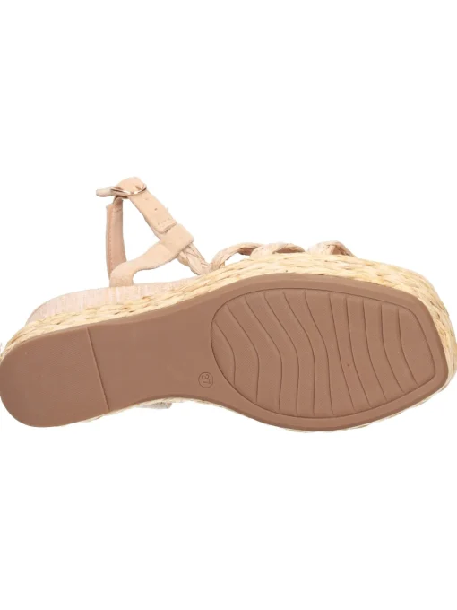 Sandalo con zeppa Alma Blue da donna beige