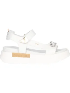 Sandalo con zeppa bassa Nero Giardini da donna bianco