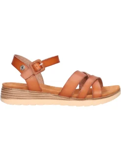 Sandalo con zeppa bassa Refresh Vegan da donna cuoio