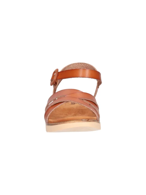 Sandalo con zeppa bassa Refresh Vegan da donna cuoio