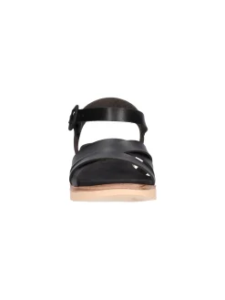 Sandalo con zeppa bassa Refresh Vegan da donna nero