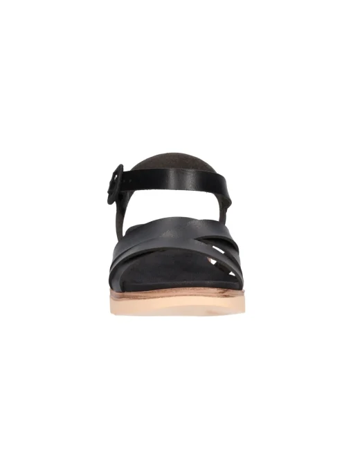 Sandalo con zeppa bassa Refresh Vegan da donna nero