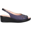 Sandalo con zeppa Confort da donna blu