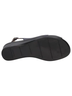Sandalo con zeppa Confort da donna blu
