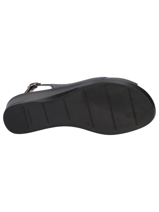 Sandalo con zeppa Confort da donna blu