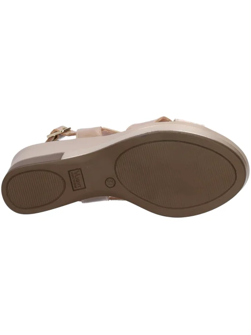 Sandalo con zeppa Confort da donna beige