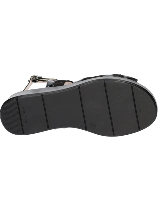 Sandalo con zeppa Confort da donna nero