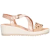 Sandalo con zeppa Enval Soft da donna beige