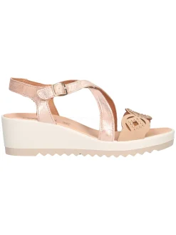 Sandalo con zeppa Enval Soft da donna beige