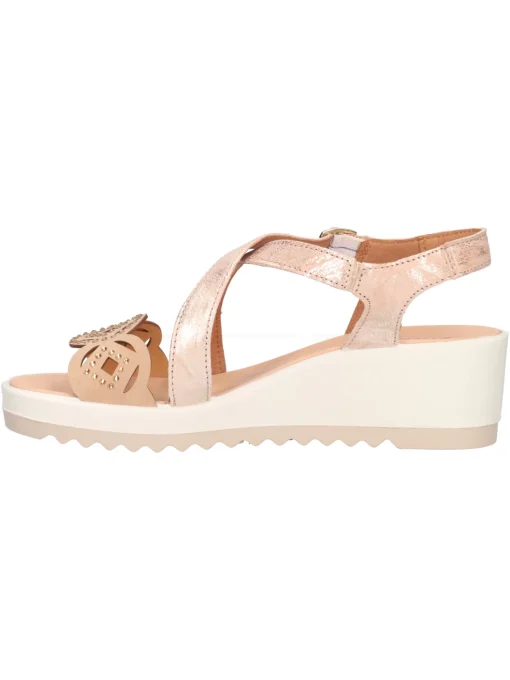 Sandalo con zeppa Enval Soft da donna beige