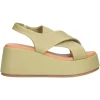 Sandalo con zeppa Epochè Xi da donna verde