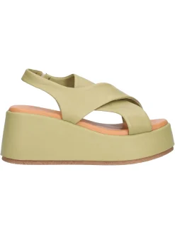 Sandalo con zeppa Epochè Xi da donna verde