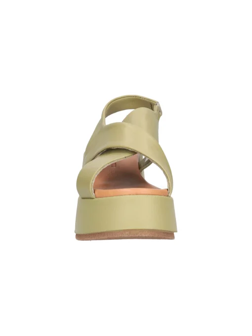 Sandalo con zeppa Epochè Xi da donna verde