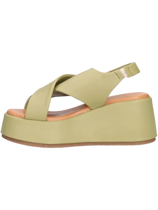 Sandalo con zeppa Epochè Xi da donna verde
