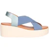 Sandalo con zeppa Geox Xand da donna blu