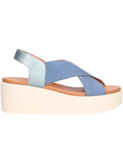 Sandalo con zeppa Geox Xand da donna blu