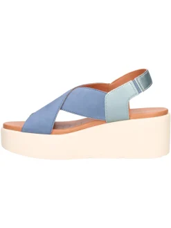Sandalo con zeppa Geox Xand da donna blu