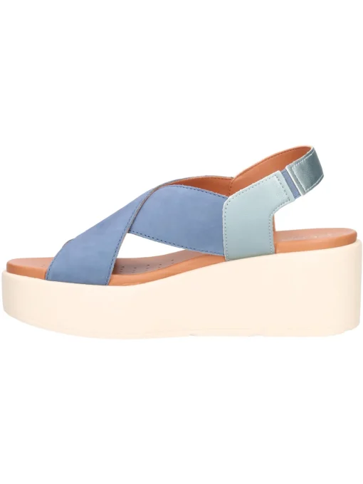 Sandalo con zeppa Geox Xand da donna blu