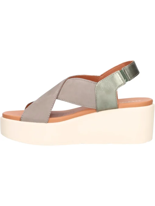 Sandalo con zeppa Geox Xand da donna verde