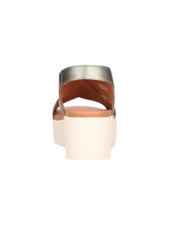 Sandalo con zeppa Geox Xand da donna verde