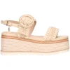 Sandalo con zeppa Goldu0026amp;Gold da donna beige