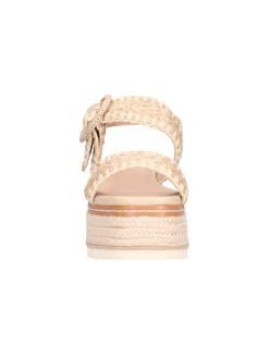 Sandalo con zeppa Goldu0026amp;Gold da donna beige