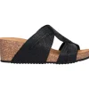Sandalo con zeppa Grunland da donna nero