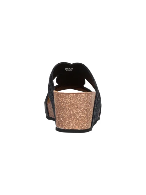 Sandalo con zeppa Grunland da donna nero