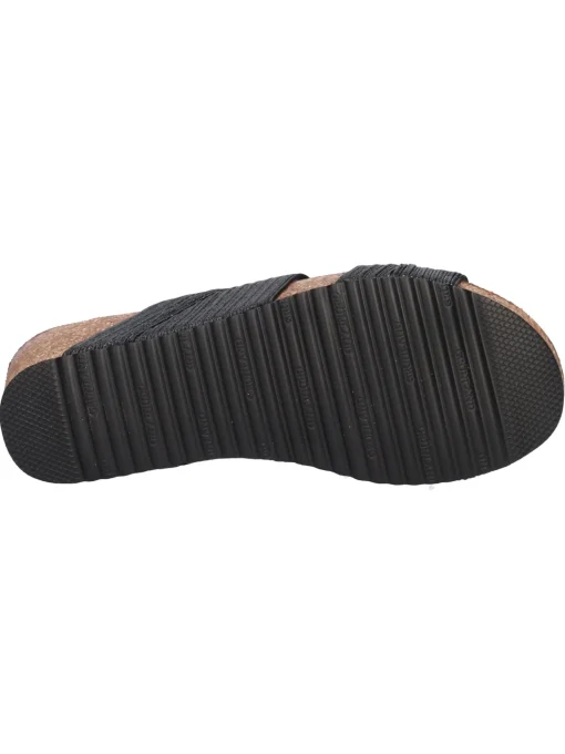 Sandalo con zeppa Grunland da donna nero