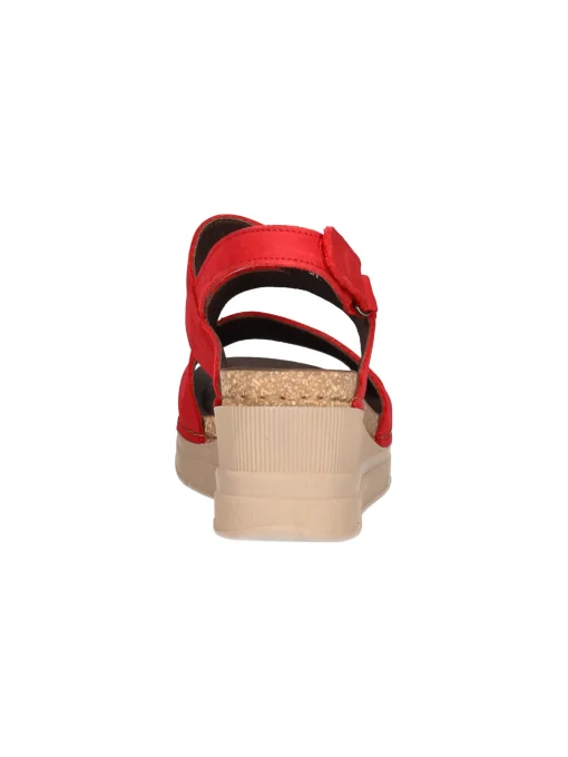 Sandalo con zeppa Jungla da donna rosso
