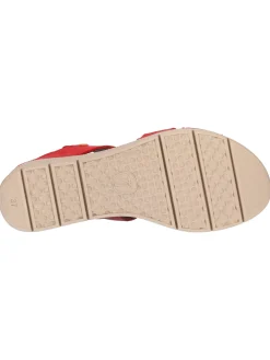 Sandalo con zeppa Jungla da donna rosso