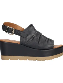 Sandalo con zeppa Lumberjack Marty da donna nero