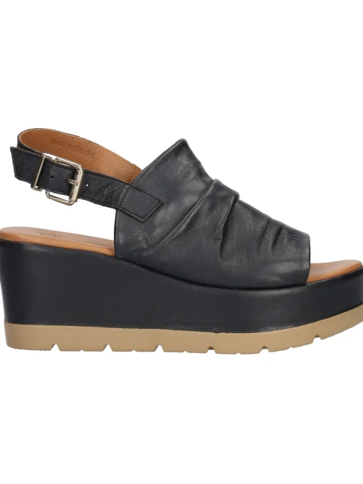 Sandalo con zeppa Lumberjack Marty da donna nero