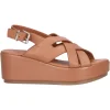 Sandalo con zeppa Lumberjack Johanna da donna cuoio