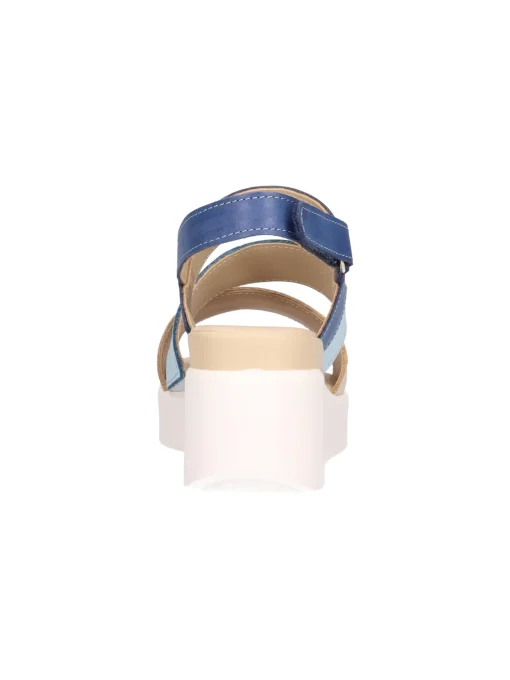Sandalo con zeppa Melluso Walk da donna azzurro