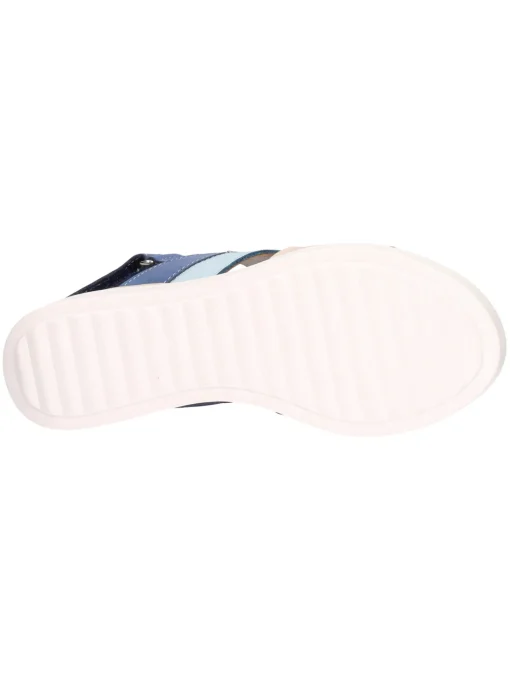 Sandalo con zeppa Melluso Walk da donna azzurro